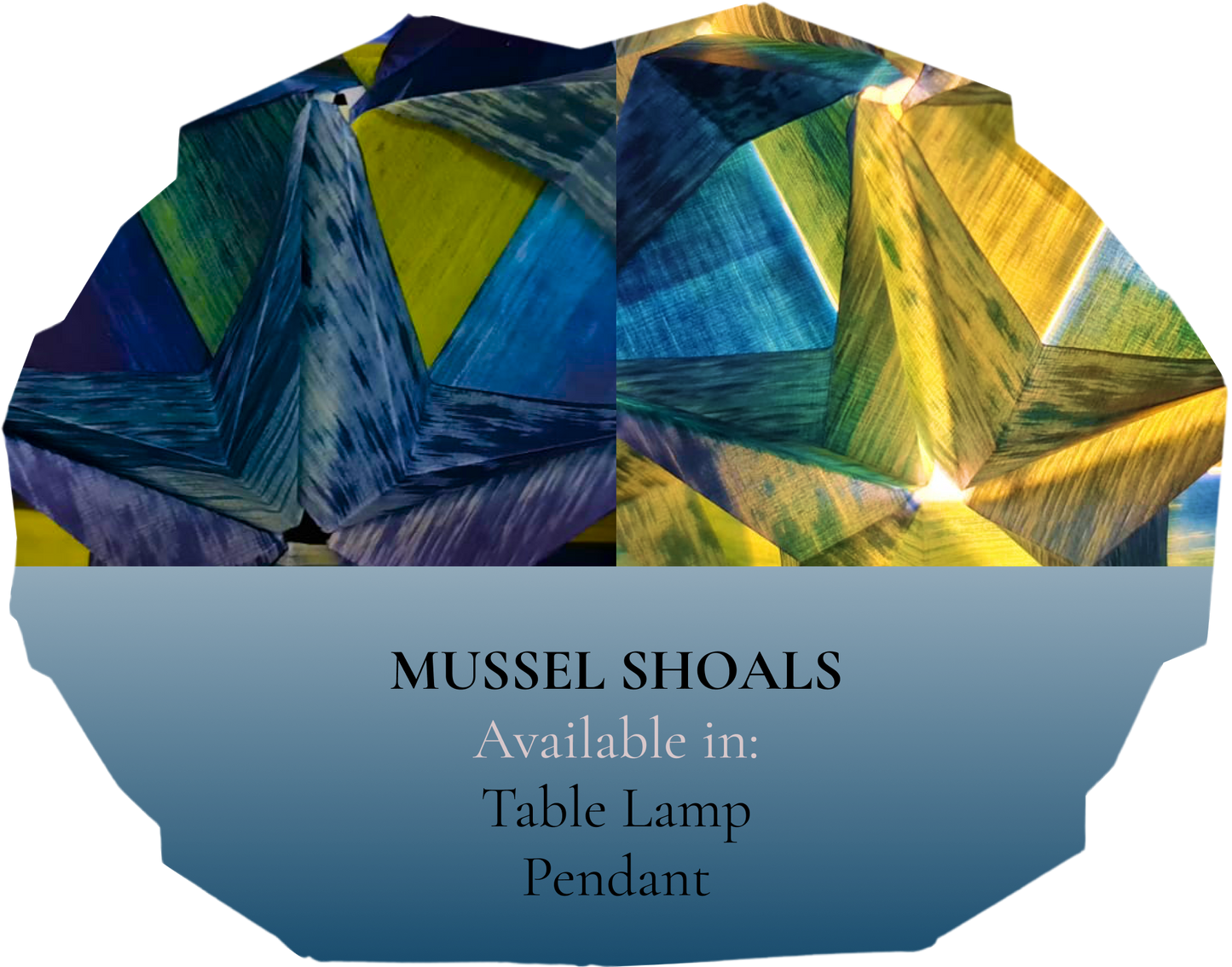 MUSSEL SHOALS origami table mood lamp-