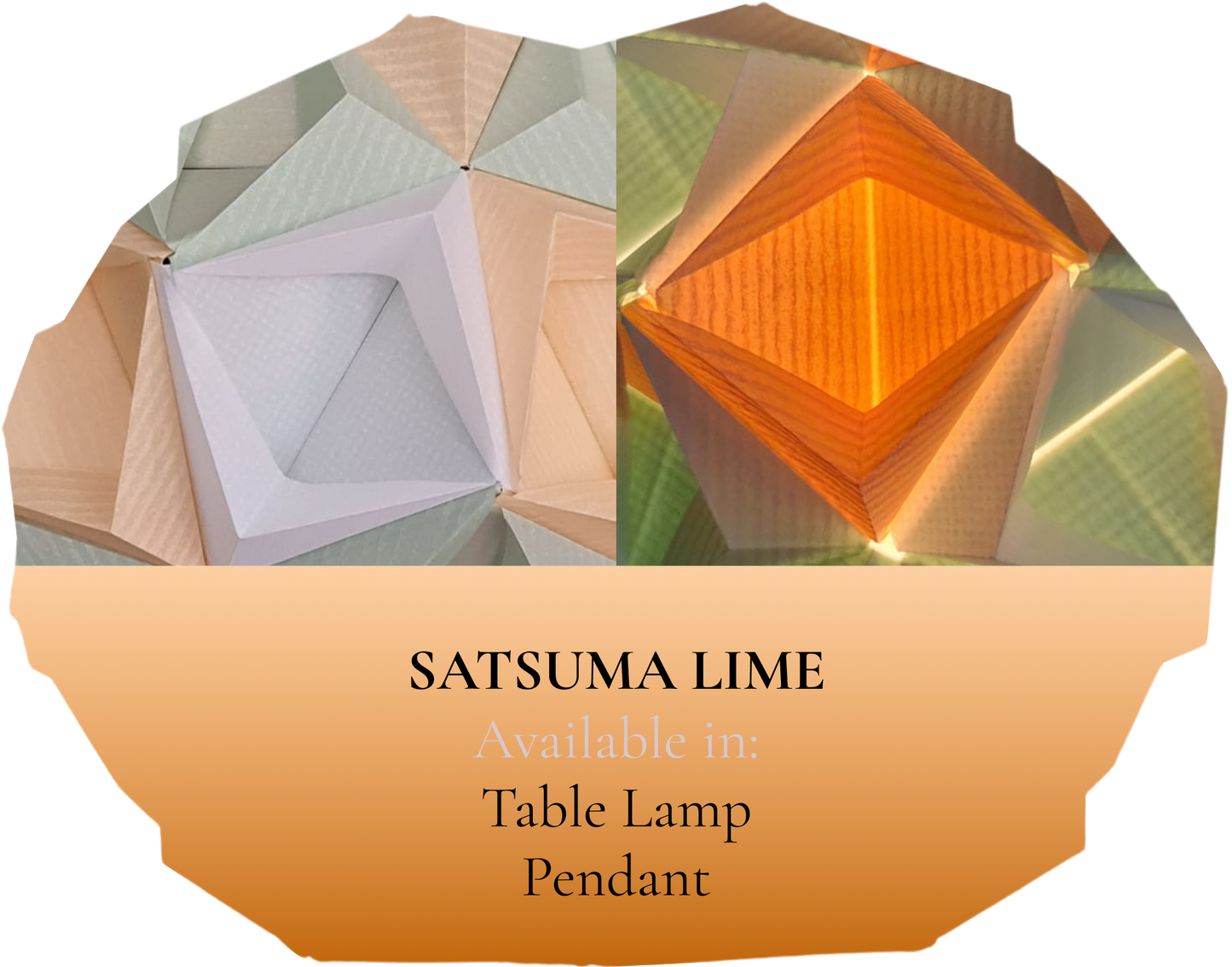 SATSUMA LIME origami table lamp-